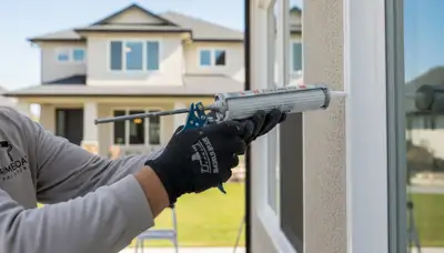 Professional caulking and sealing for house exteriors in Marietta, GA by expert painters