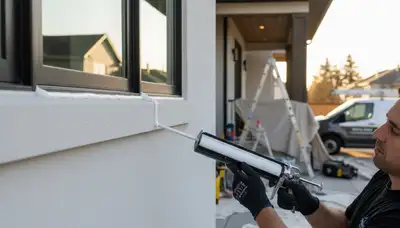 Professional caulking and sealing on Marietta, GA home exterior for lasting weather protection