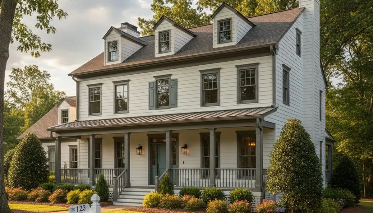Freshly painted Marietta GA home exterior with smooth, durable finish by professional house painters
