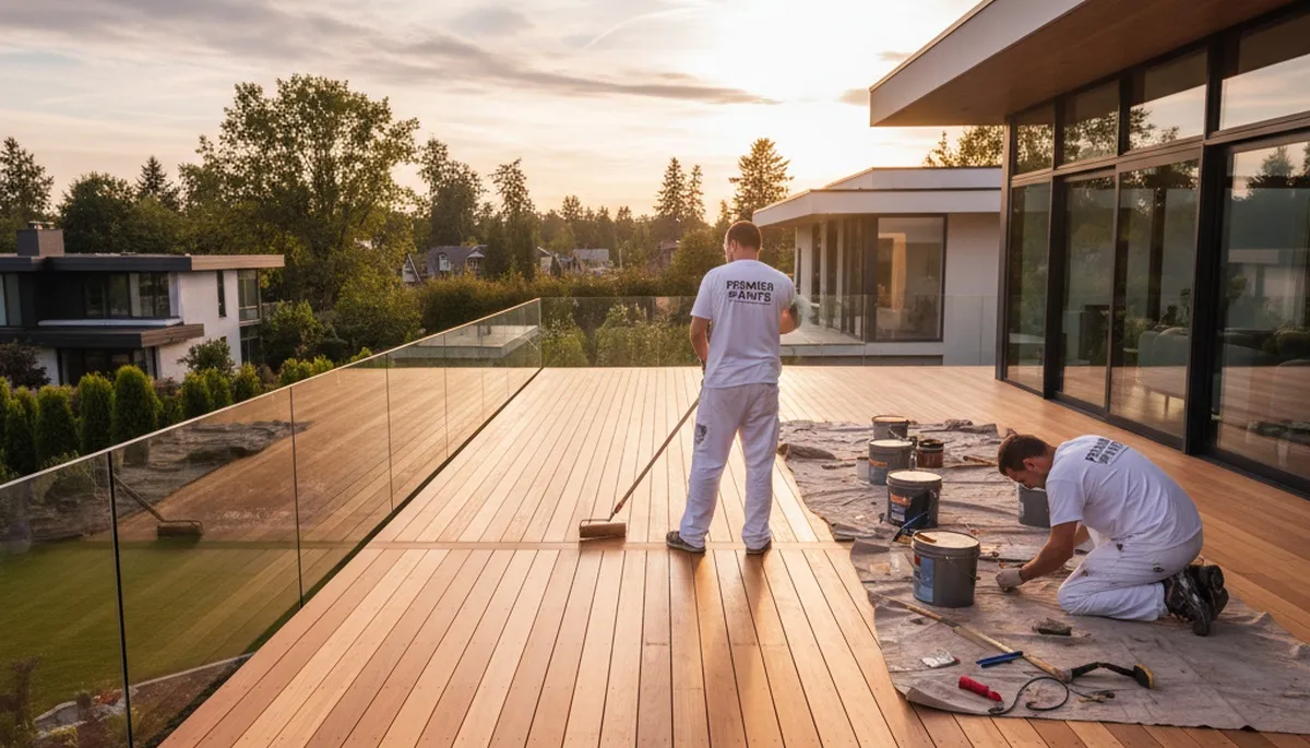 Professional deck staining and wood protection by expert painters in Marietta, GA