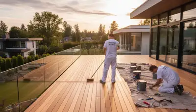 Professional deck staining and wood protection by expert painters in Marietta, GA