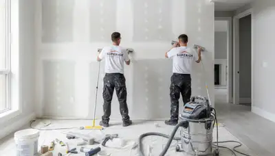 Professional drywall repair and wall restoration by expert painters in Marietta, GA home