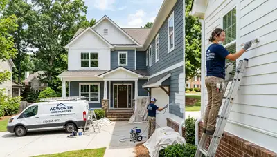 Professional house painters in Marietta GA providing quality exterior and interior home painting services