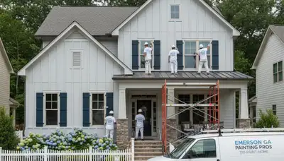 Professional house painters in Marietta, GA providing exterior and interior painting services