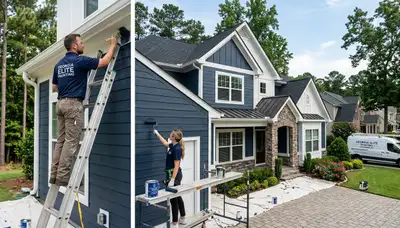 Professional house painters providing exterior home painting services in Marietta, GA