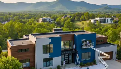 Professional house painters serving Marietta, GA with residential exterior painting services