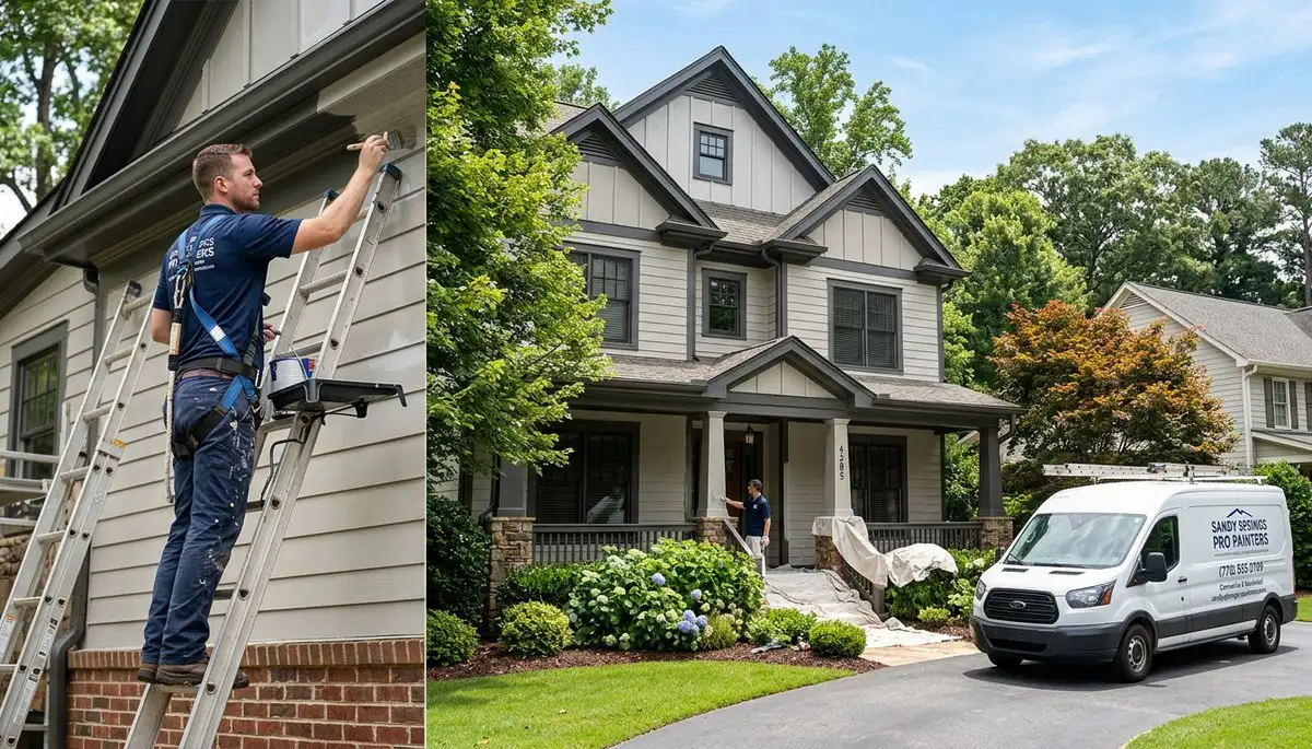 Professional house painters in Marietta GA providing expert exterior home painting services