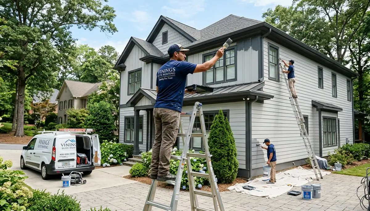 Professional house painters in Marietta GA providing exterior home painting services