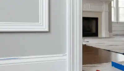 Professional interior trim painting with crisp lines in a Marietta, GA home by expert house painters